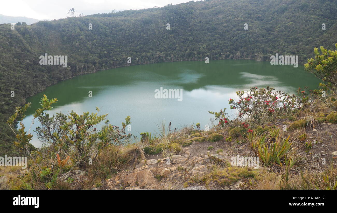 Laguna de Guatavita Stock Photo