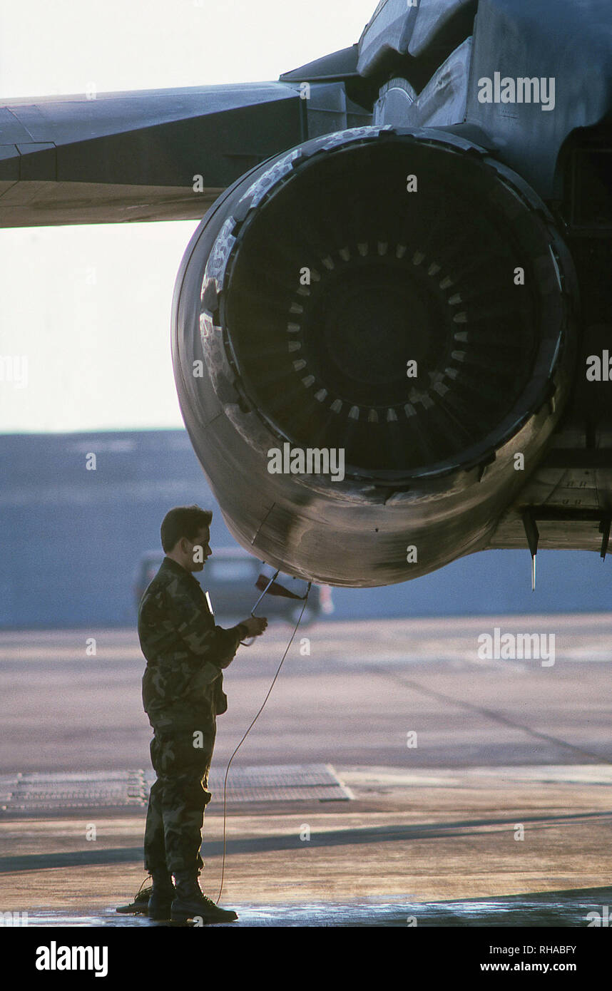 USAF B1-B Strategic long range bomber airplane Stock Photo