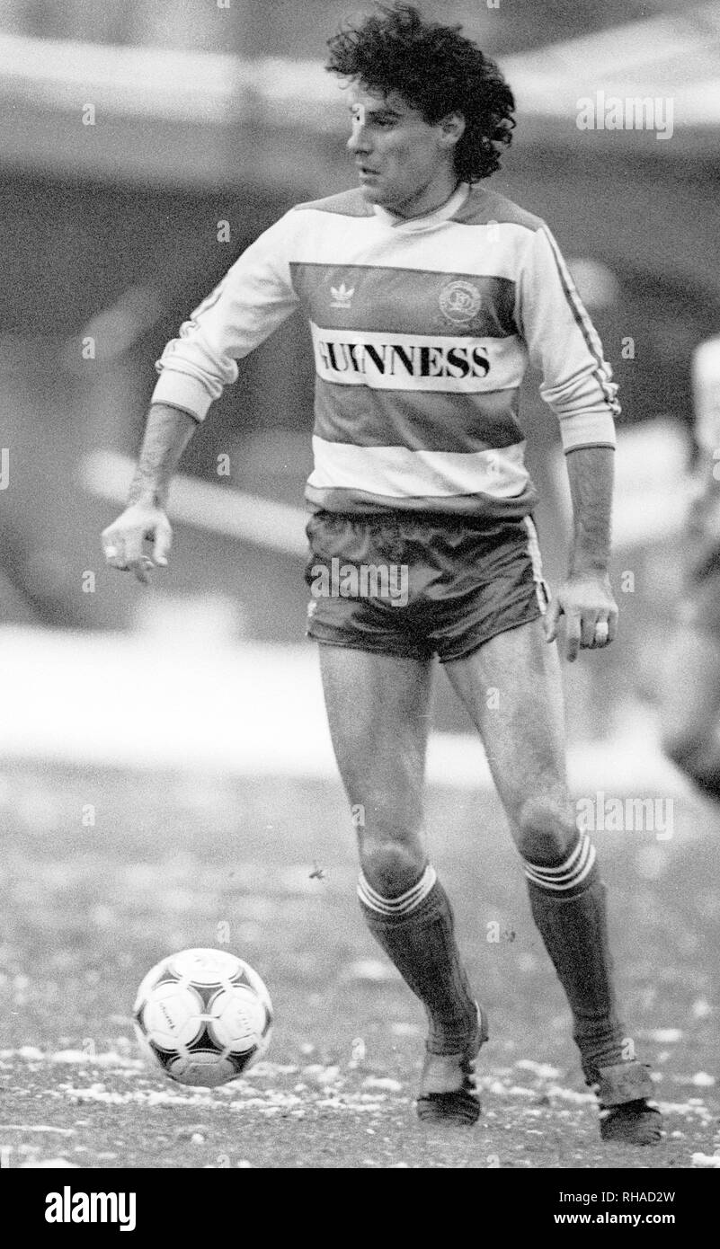 JOHN GREGORY, QUEENS PARK RANGERS FC, , 1985 Stock Photo