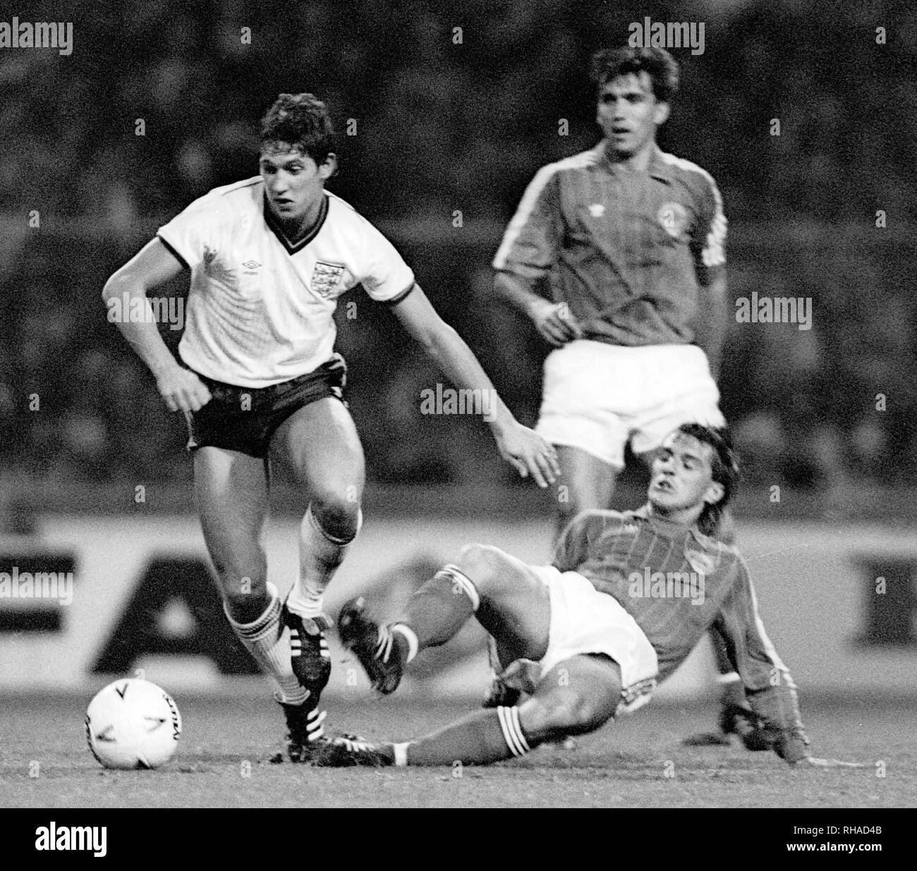 GARY LINEKER, ENGLAND and BARCELONA FC, ENGLAND V YUGOSLAVIA, 1986