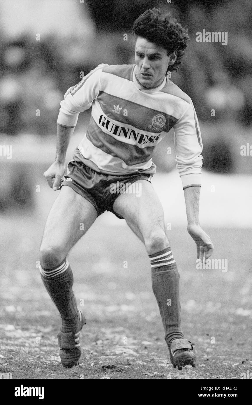 JOHN GREGORY, QUEENS PARK RANGERS FC, , 1987 Stock Photo