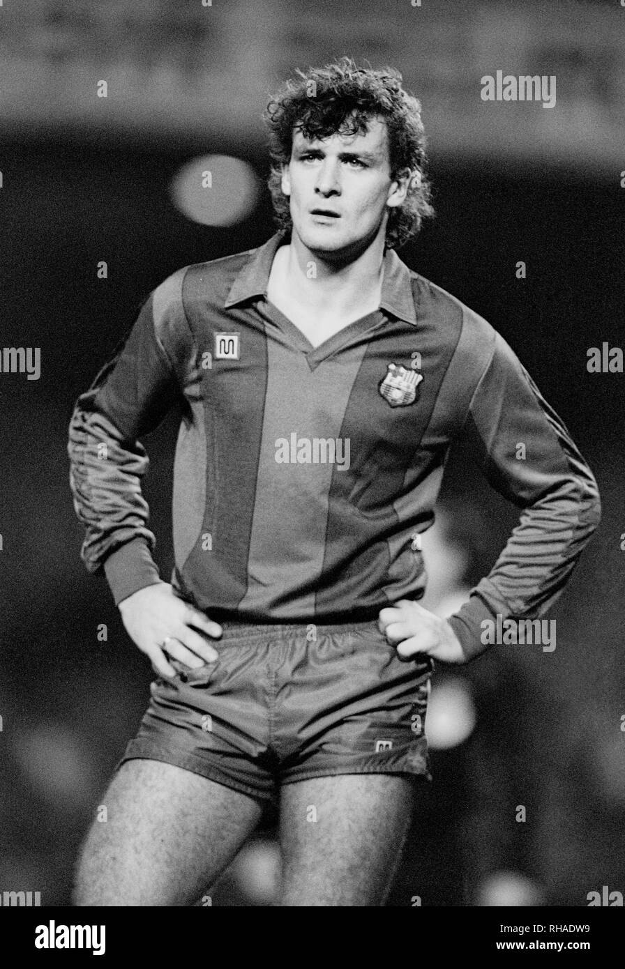 Mark Hughes Barcelona Fc 1986 Stock Photo Alamy