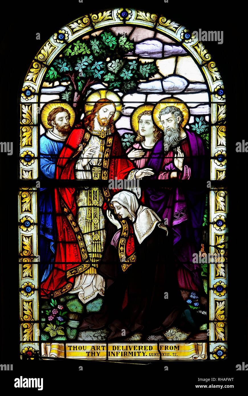 Stained Glass Window Stock Photo Alamy