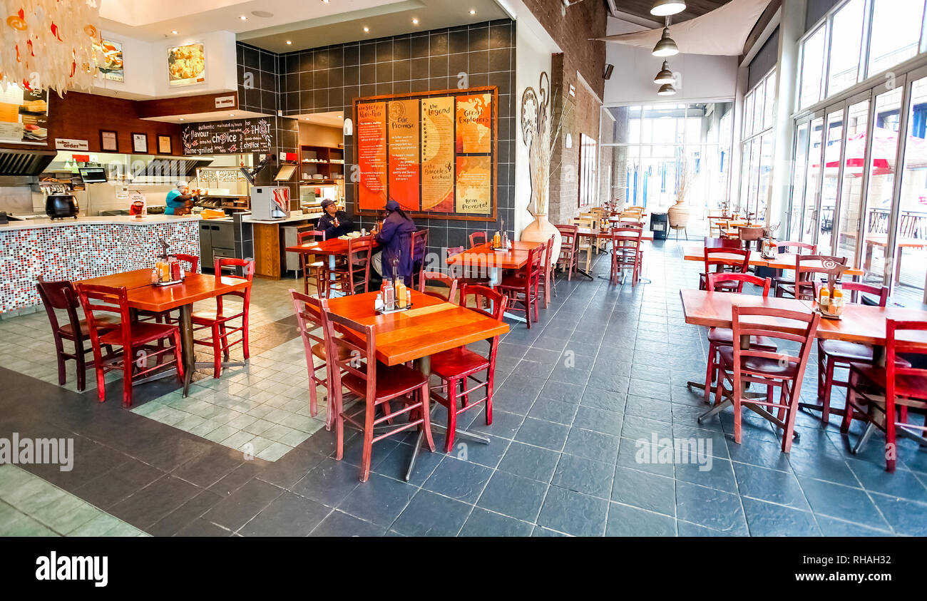 Johannesburg, South Africa July 05 2011 Interior of Fast Food Take