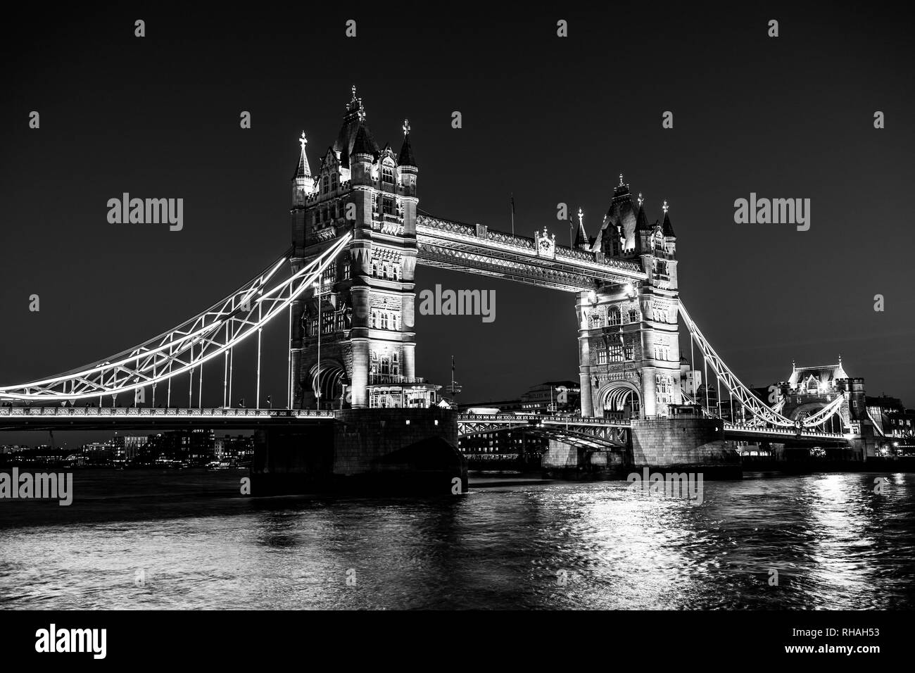 View over river great Black and White Stock Photos & Images - Alamy