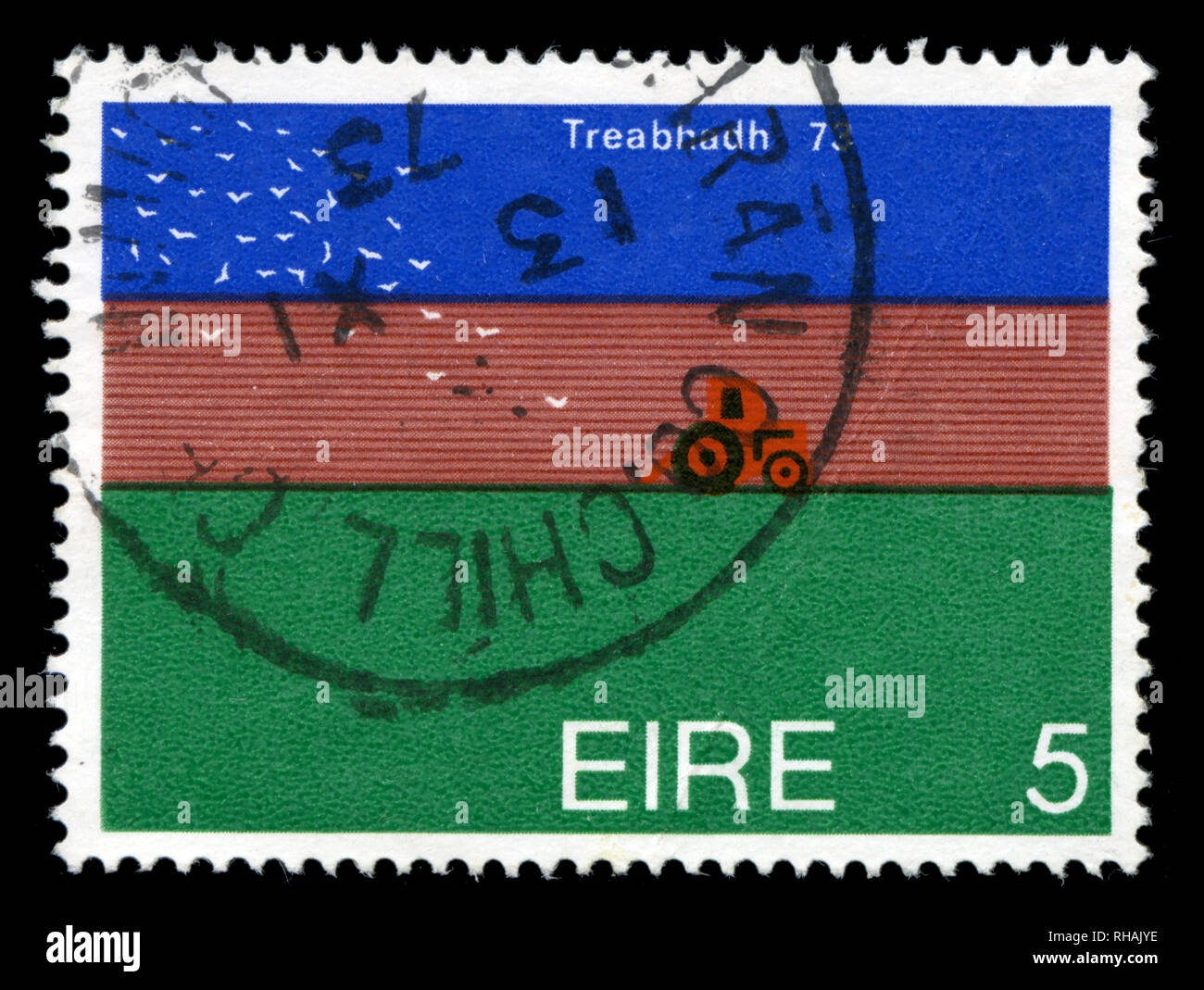 Postage stamp from Ireland in the World Ploughing Championships