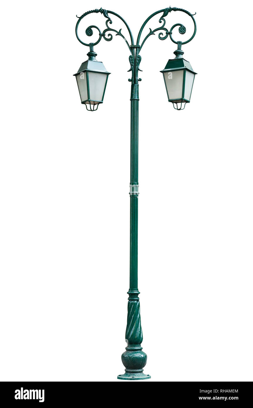 Street lamppost, isolated Stock Photo Alamy