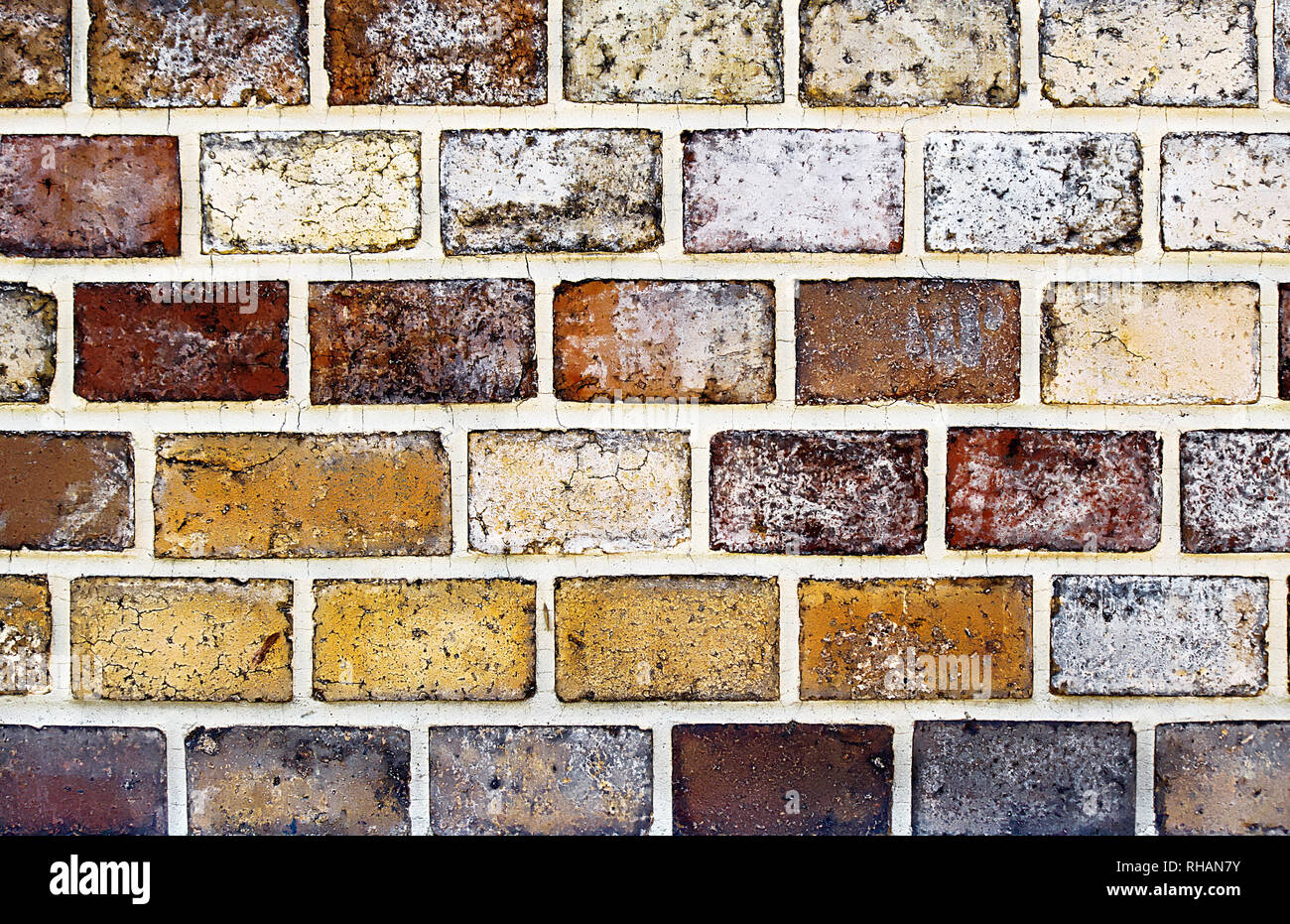 beige brick wall background Stock Photo