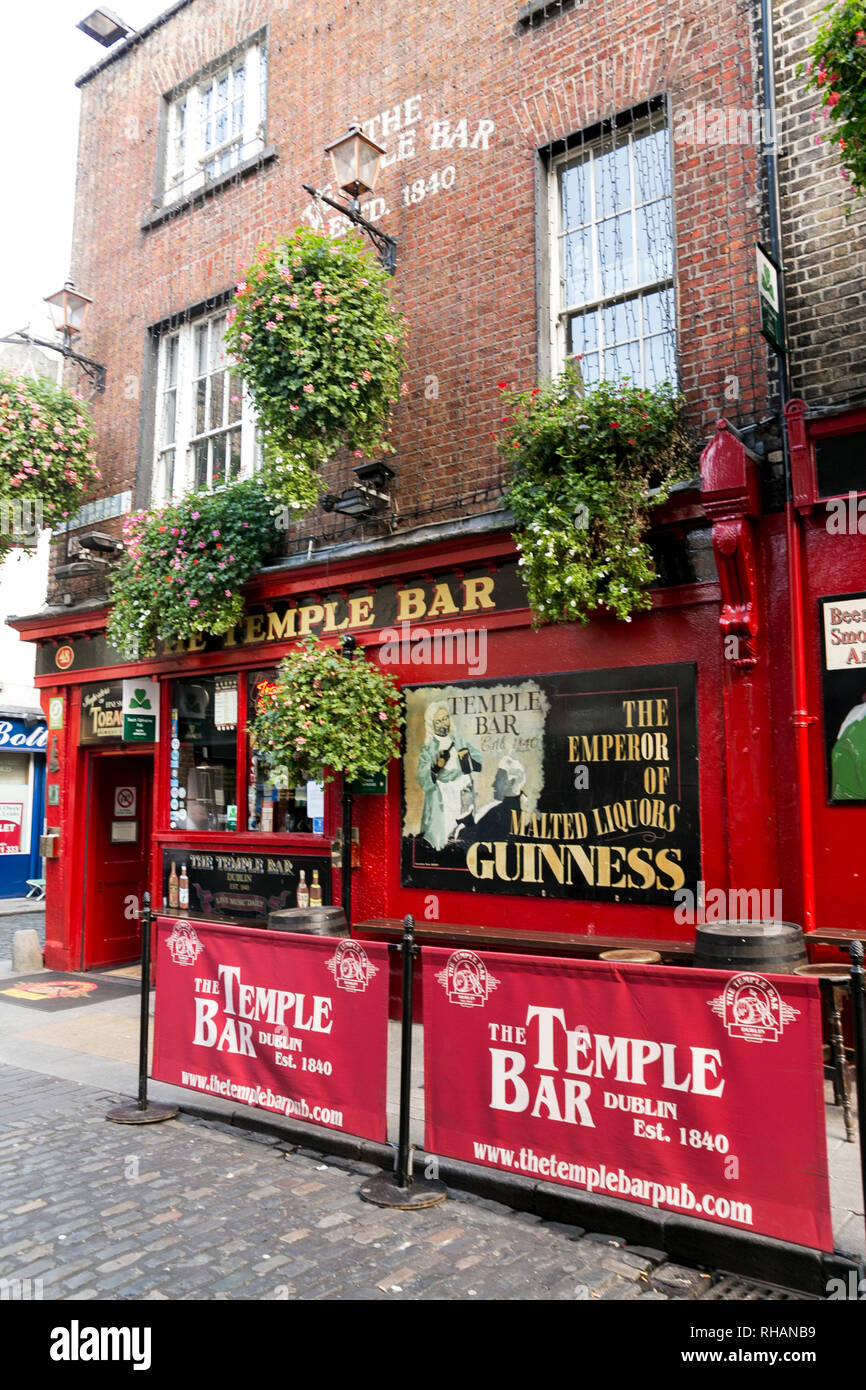 The Temple Bar Dublin Republic of Ireland Stock Photo