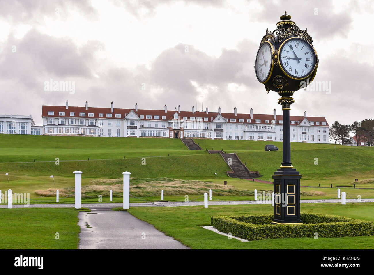 The Clock at Turnberry Stock Photo