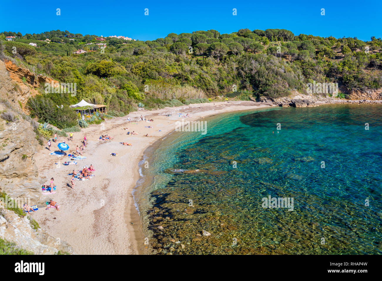 Barabarca beach near Capoliveri, Elba Island, Tuscany, Italy. Stock Photo