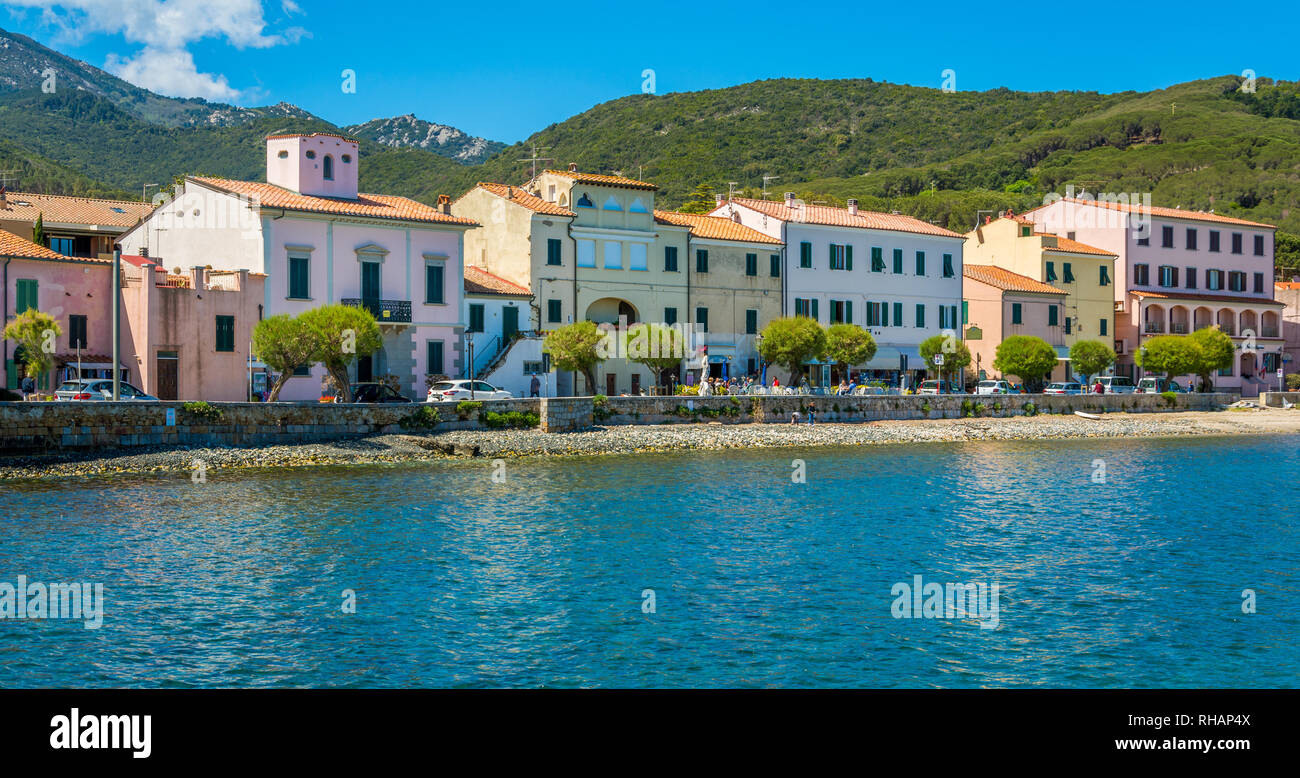 Scenic sight in Marciana Marina, Elba Island, Tuscany, Italy. Stock Photo