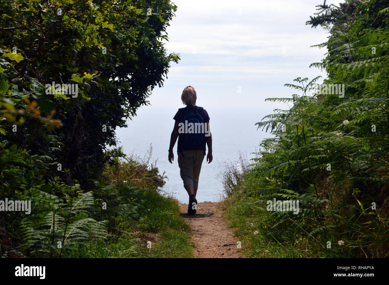 Lady woman hiker hi-res stock photography and images - Alamy