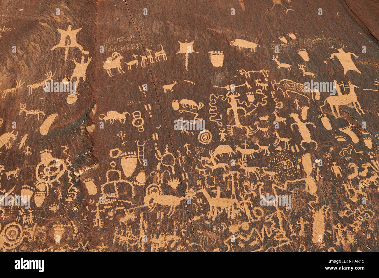 Newspaper Rock State Historical Monument, Utah, USA, North America Stock Photo