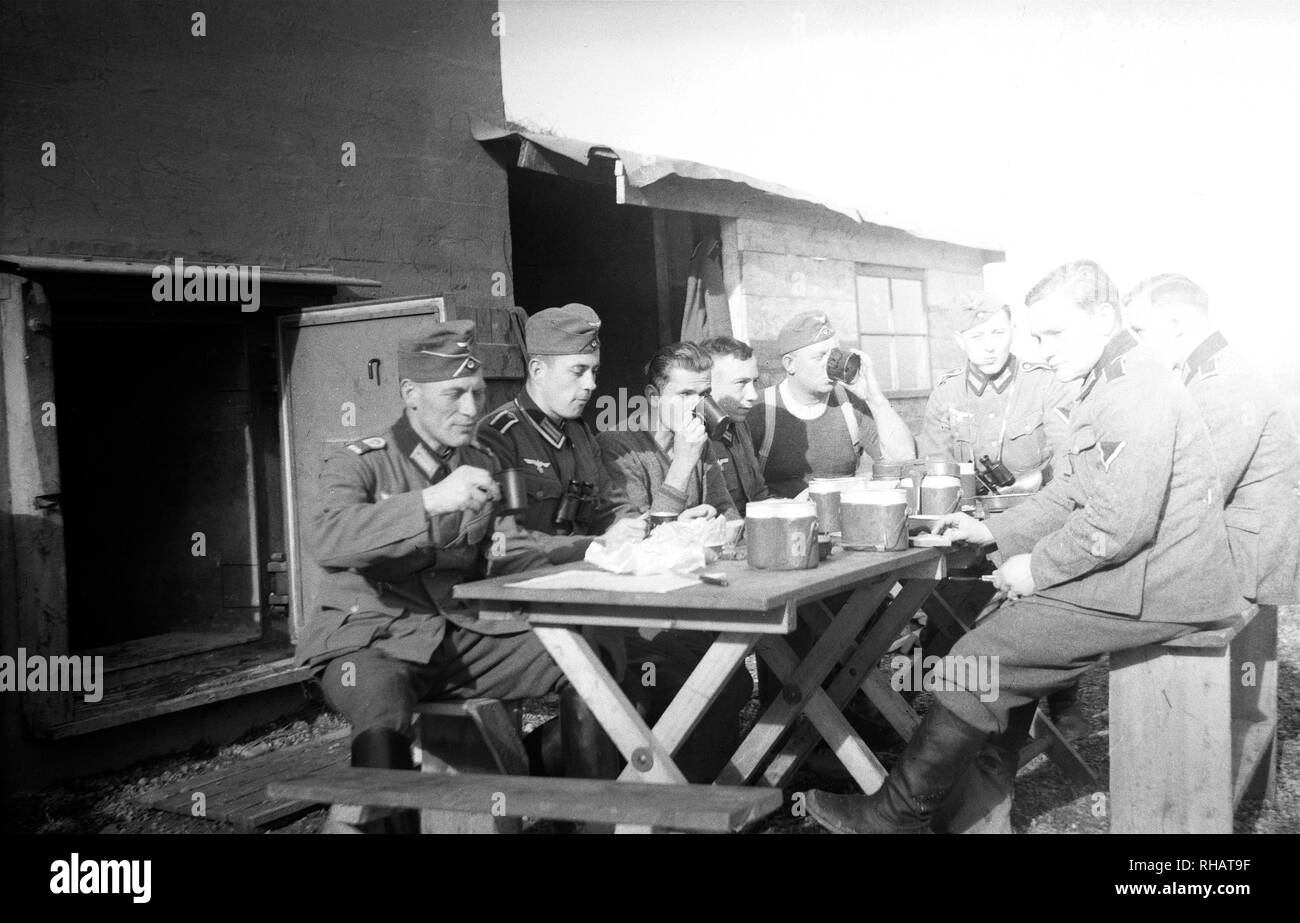 Wehrmacht Heer Westwall 1939 – German Army Siegfried Line 1939 Stock Photo