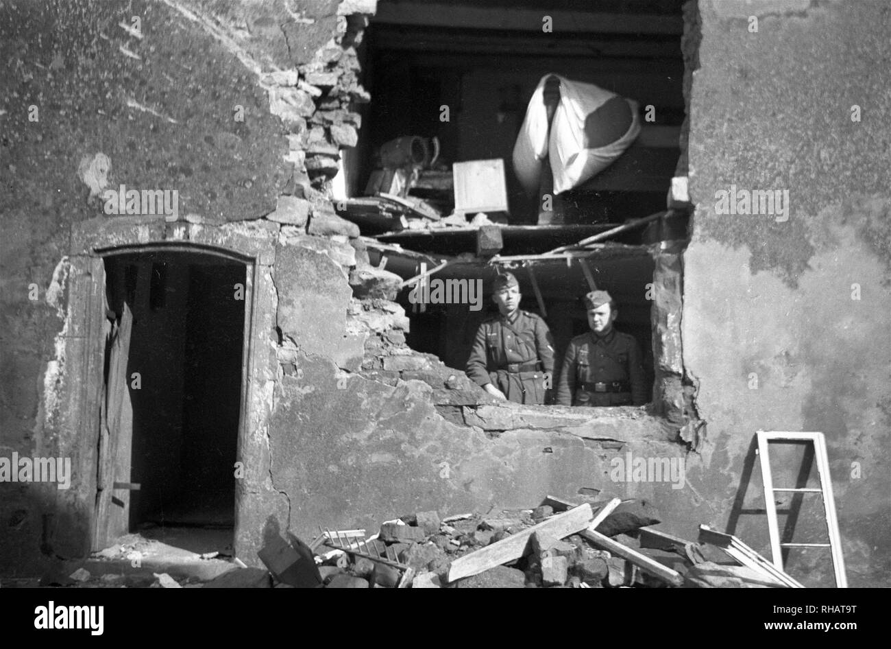 Wehrmacht Heer Westwall 1939 – German Army Siegfried Line 1939 Stock Photo