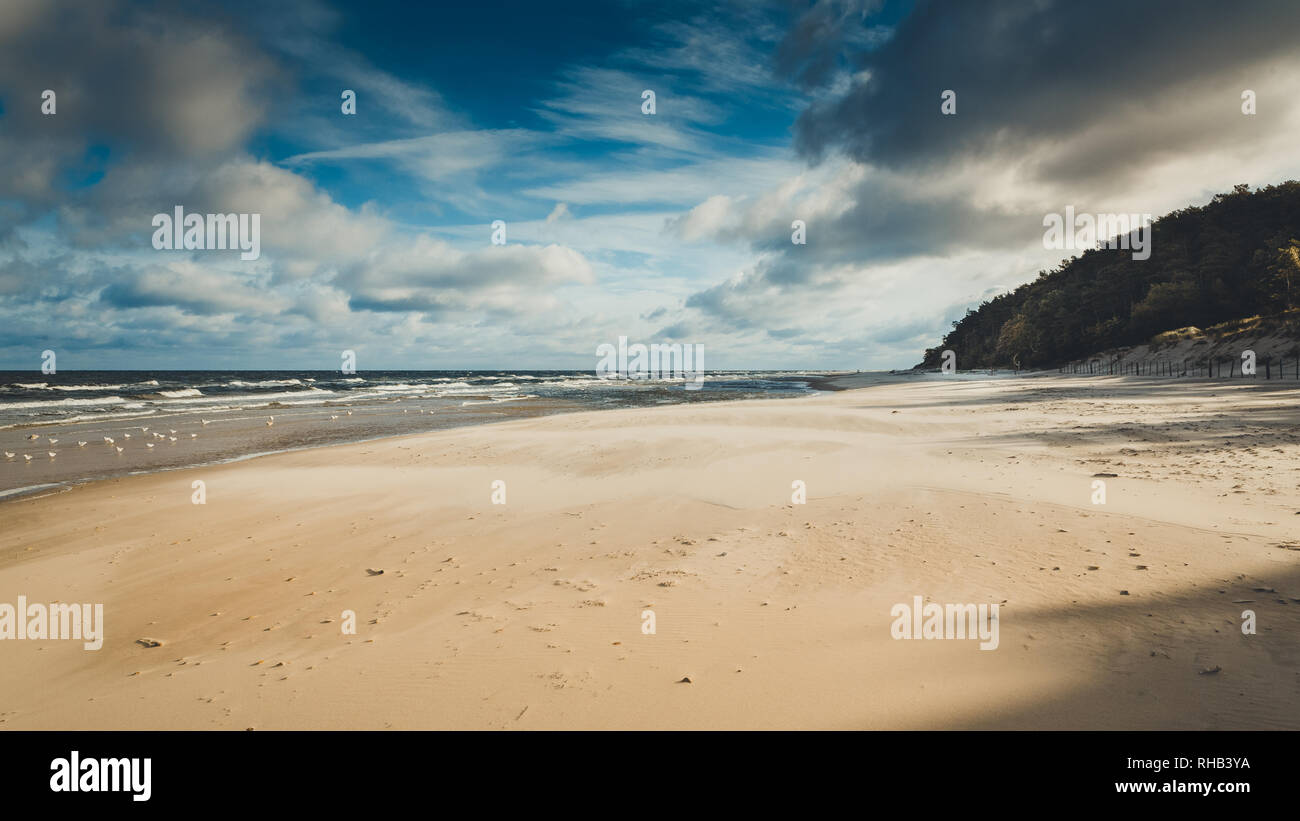 Wiselka beach Wisełka Poland Stock Photo - Alamy