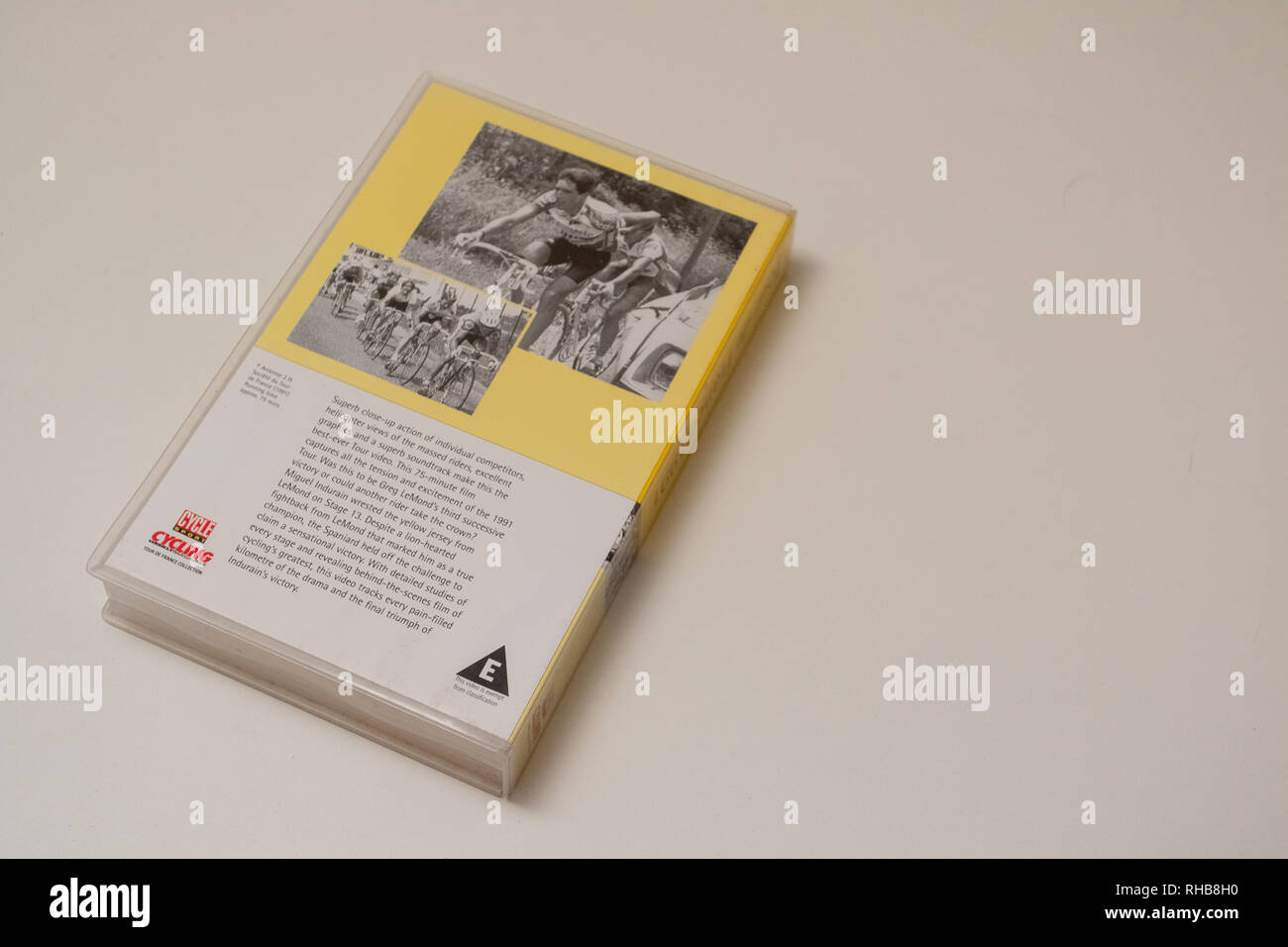 VHS tape of the 1991 Tour de France Stock Photo