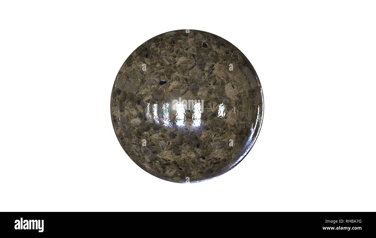 3d rendering of a shpere with structure isolated on a white background ...