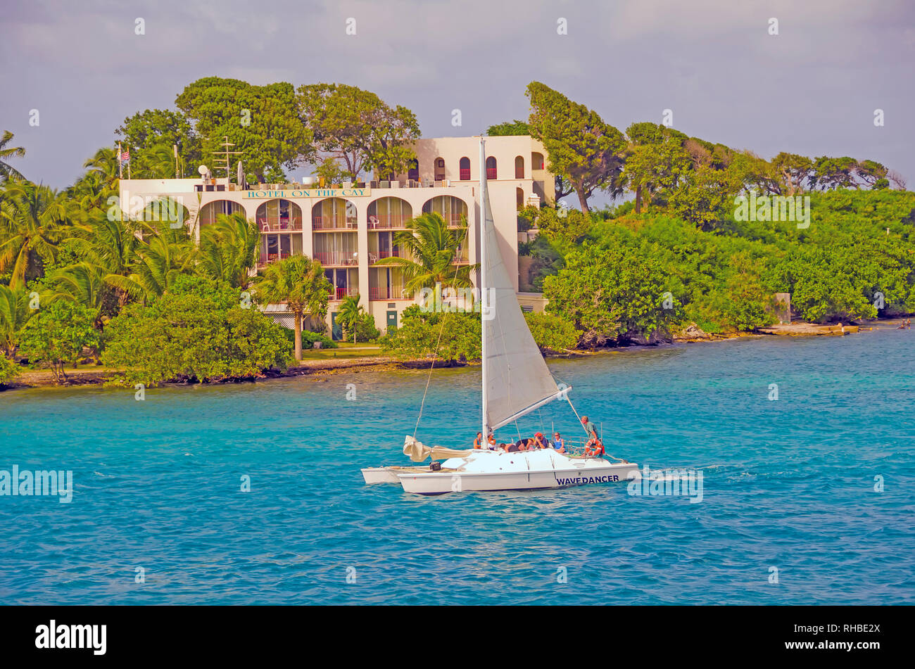 Hotel on the Cay  on Protestant  Cay  just  off Christiansted  Saint Croix,U.S. Virgin Islands Stock Photo