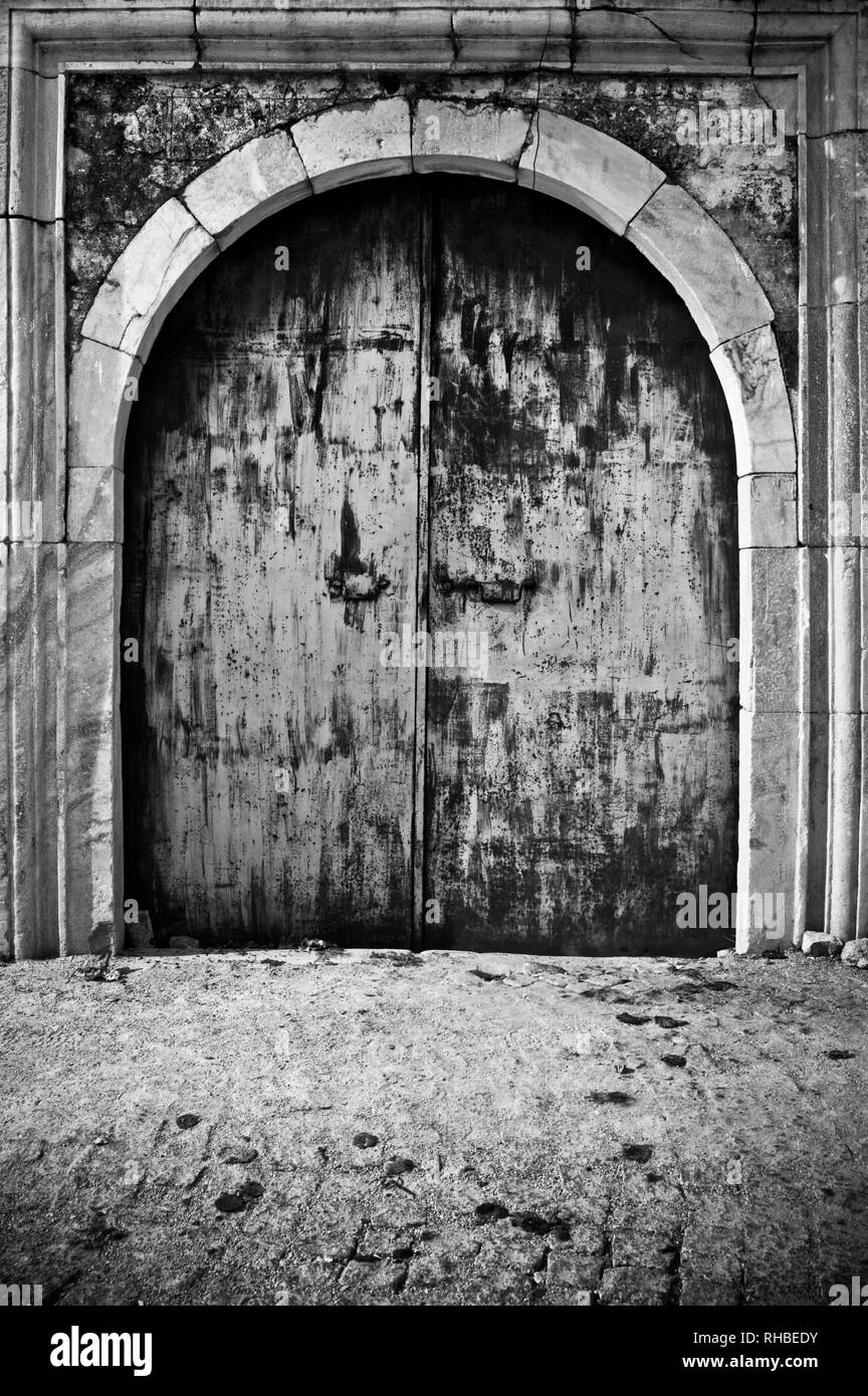 Old Door , Black and White Photography Stock Photo - Alamy