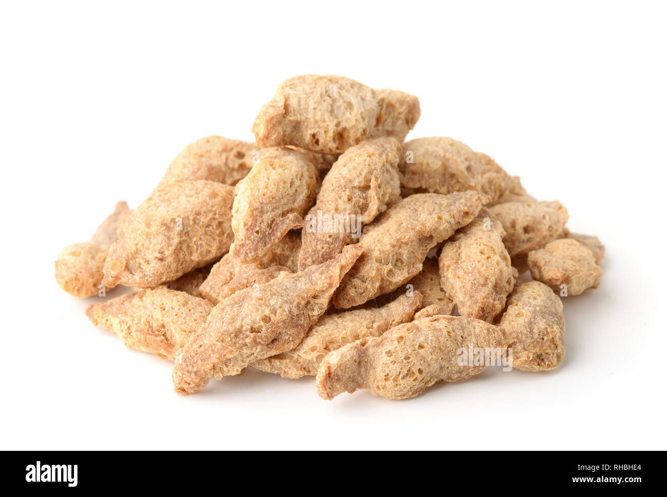 Textured vegetable protein isolated on white Stock Photo