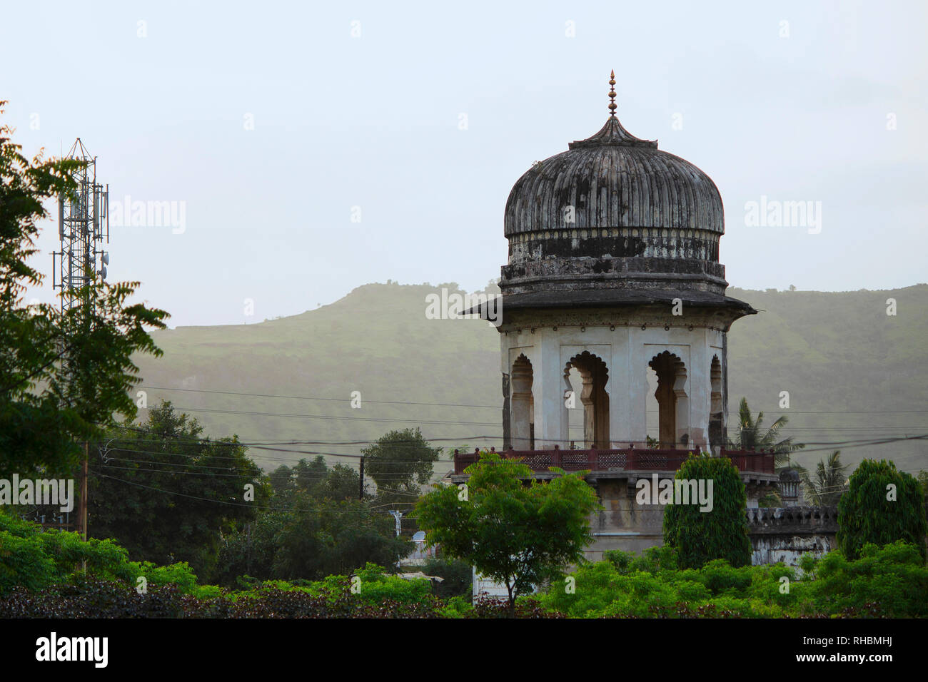 Dome in Bibi ka Maqbara, Aurangabad, Maharashtra, India Stock Photo