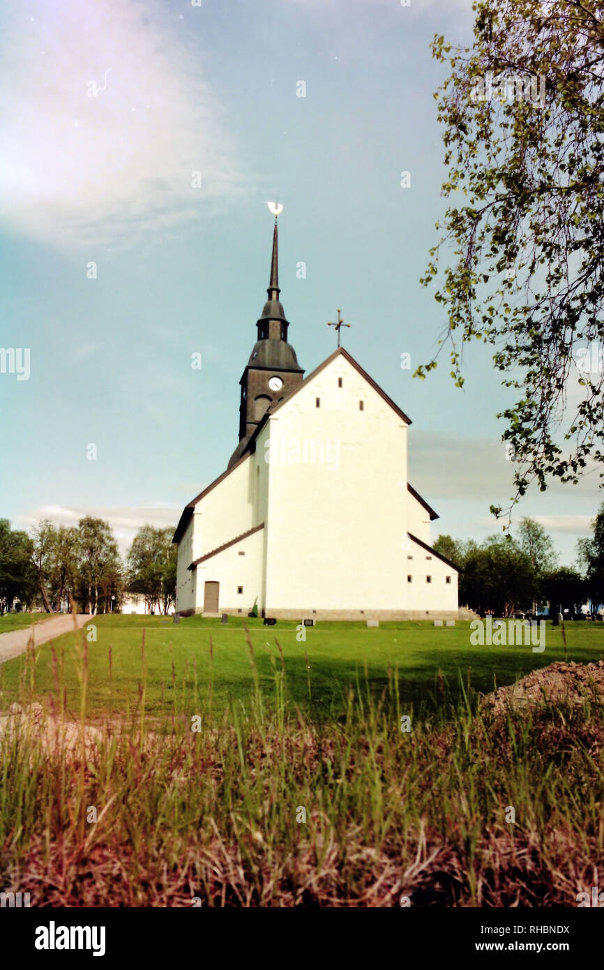 The Church at Sodankyla, Lapland Finland Stock Photo