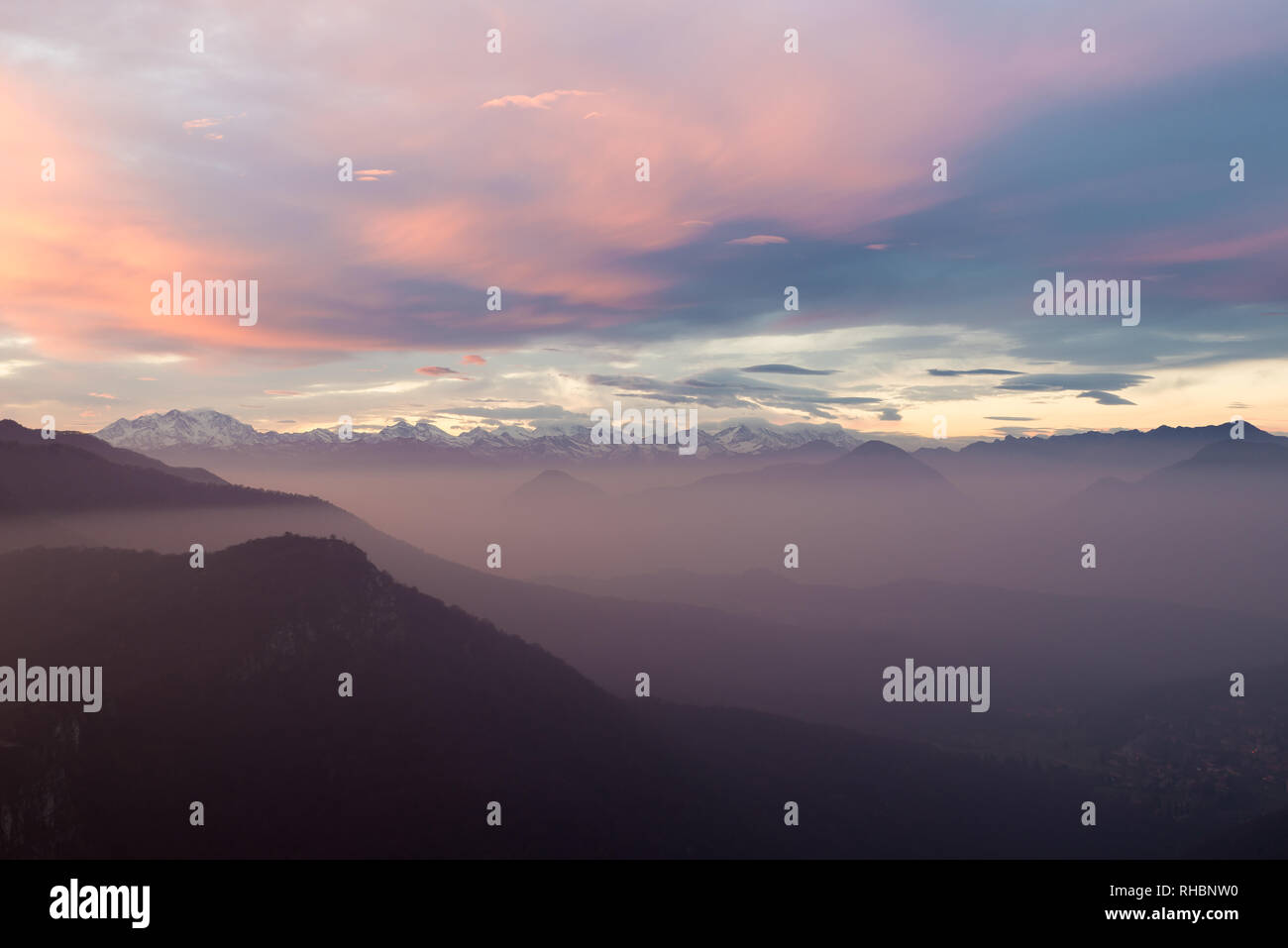 Monterosa chain hi-res stock photography and images - Alamy