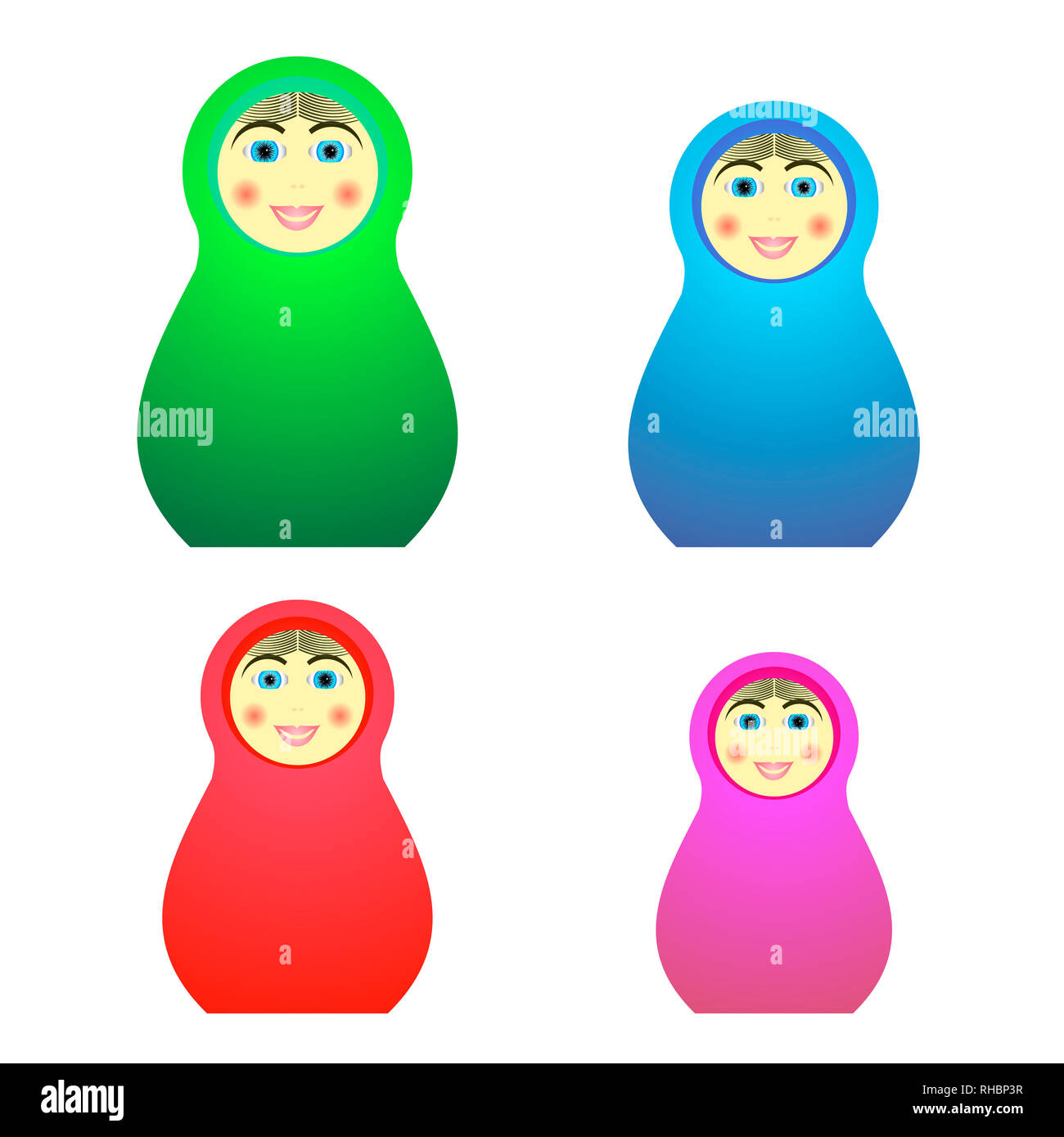 Matryoshka Traditional Russian Symbol Stock Photo - Alamy