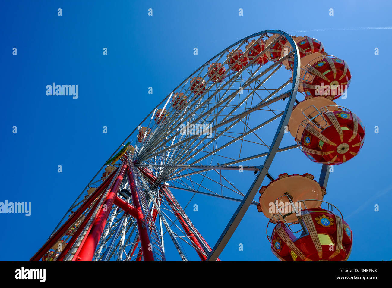 Ferris wheel in the Zurich Stock Photo