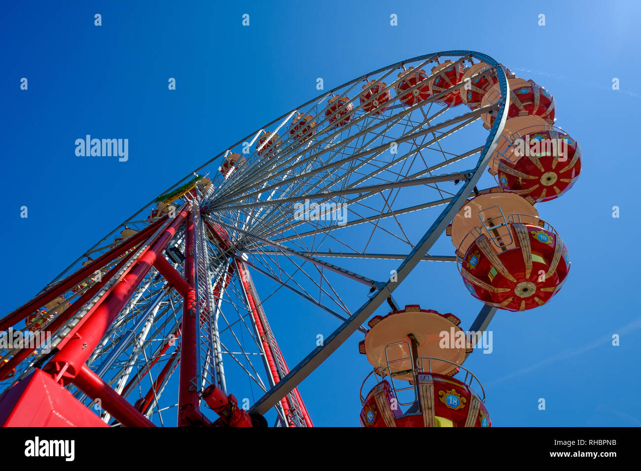 Ferris wheel in the Zurich Stock Photo
