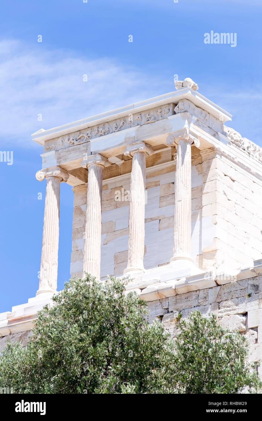Temple of Athena Nike on the Acropolis, Athens, Greece Stock Photo - Alamy
