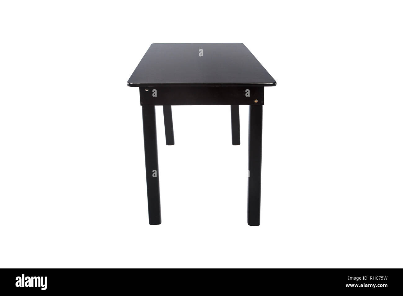 Table isolated on white background Stock Photo - Alamy