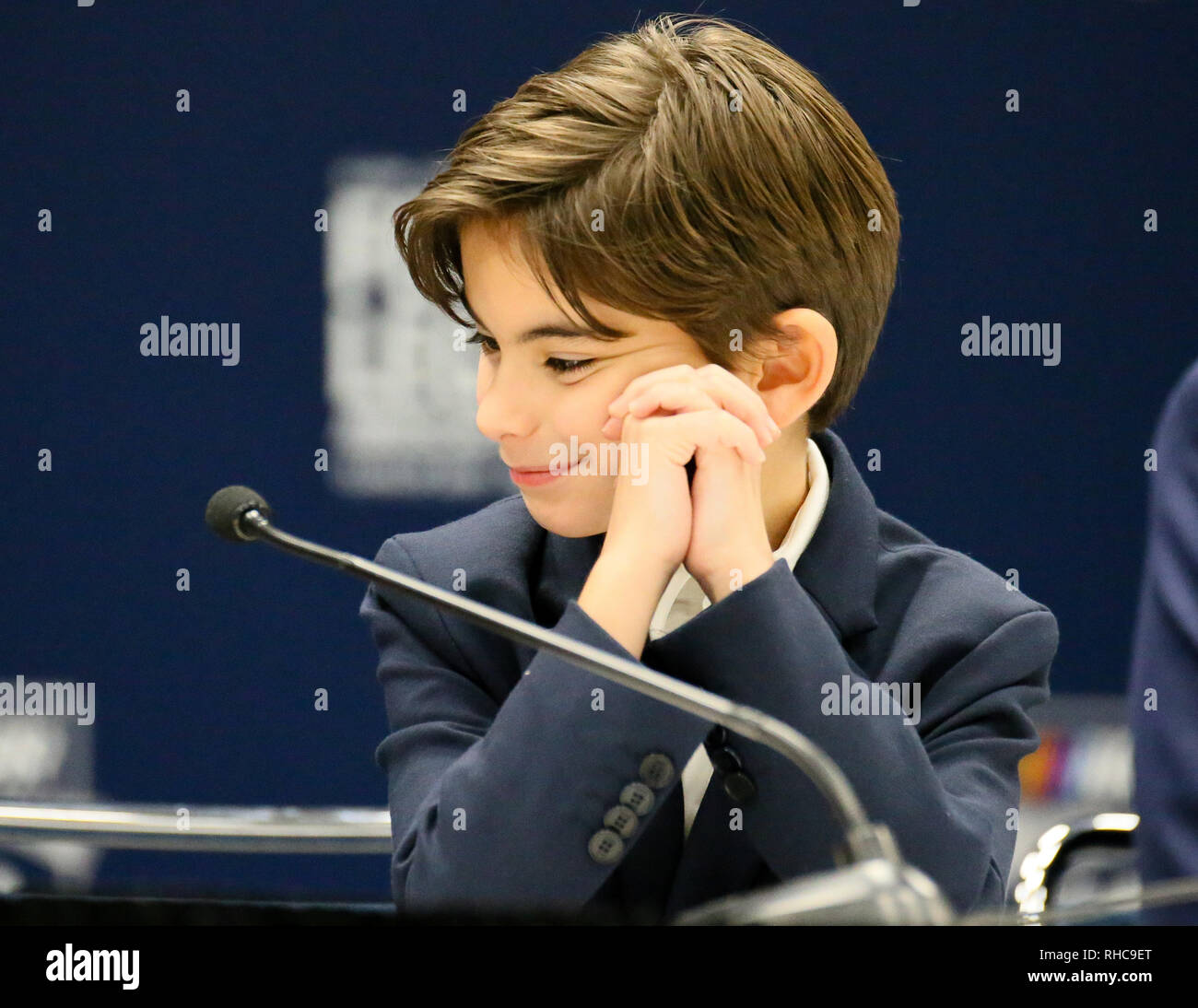 Charlotte, North Carolina, USA. 1st Feb, 2019. LEO BENJAMIN GORDON son ...