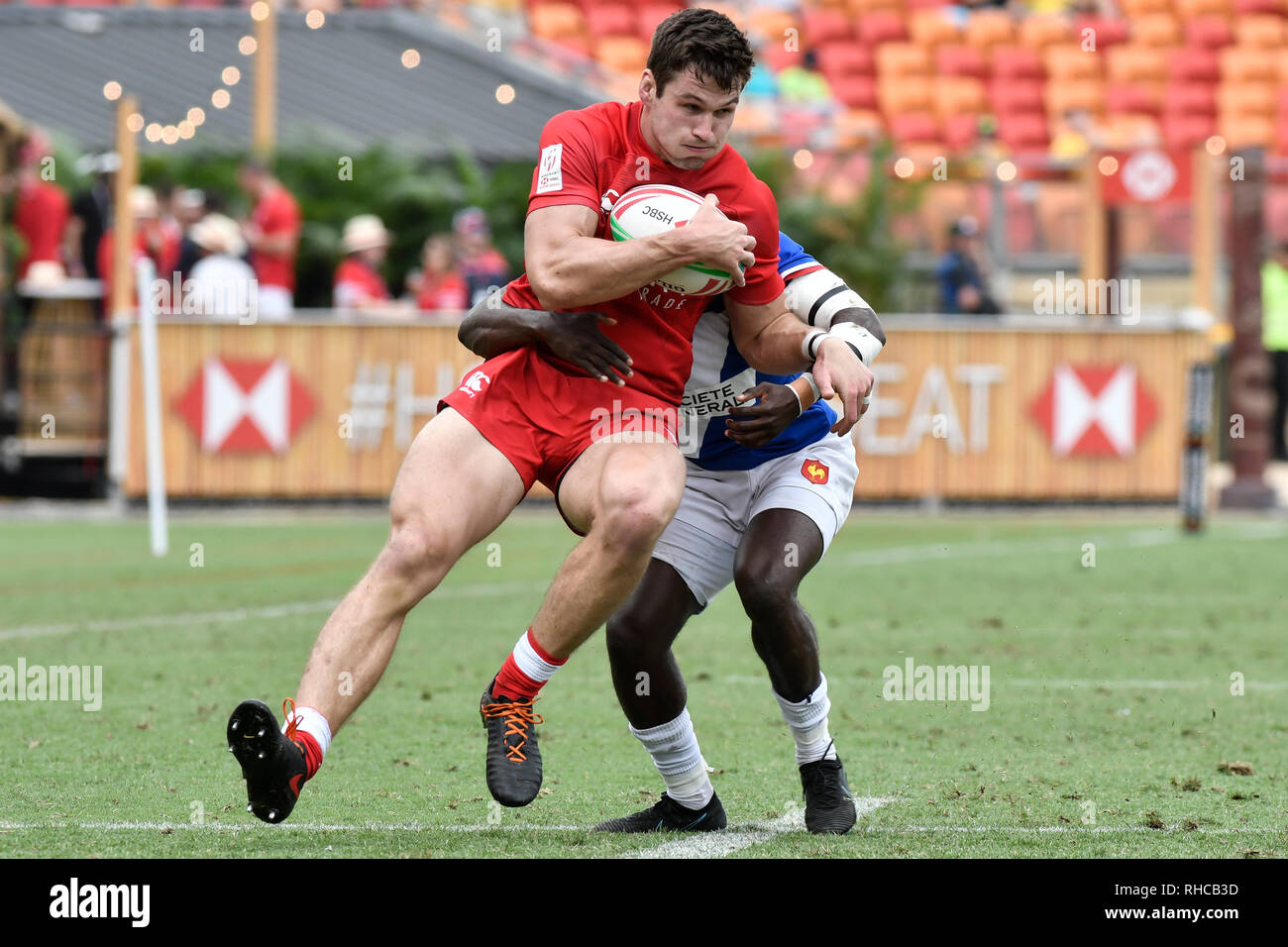 Spotless Stadium Sydney Australia 2nd Feb 2019 Hsbc Sydney Rugby Sevens Canada Versus France Matt Mullins