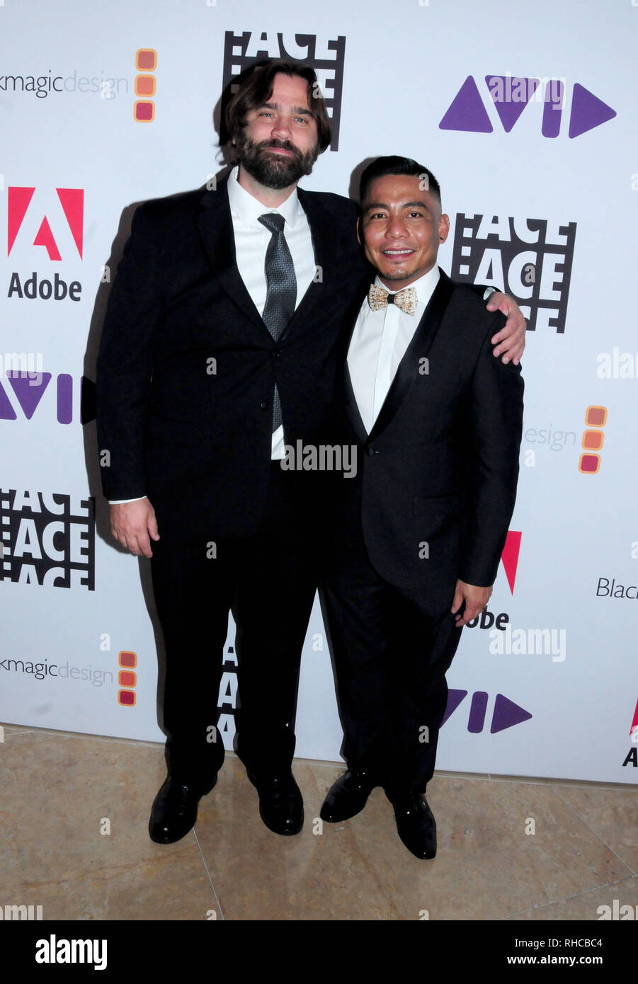 BEVERLY HILLS, CA - FEBRUARY 1: Editors Rob Butler and Ben Bulatao attend ACE 69th Annual Eddie Awards on February 1, 2019 at the Beverly Hilton Hotel in Beverly Hills, California. Photo by Barry King/Alamy Stock Photo Stock Photo