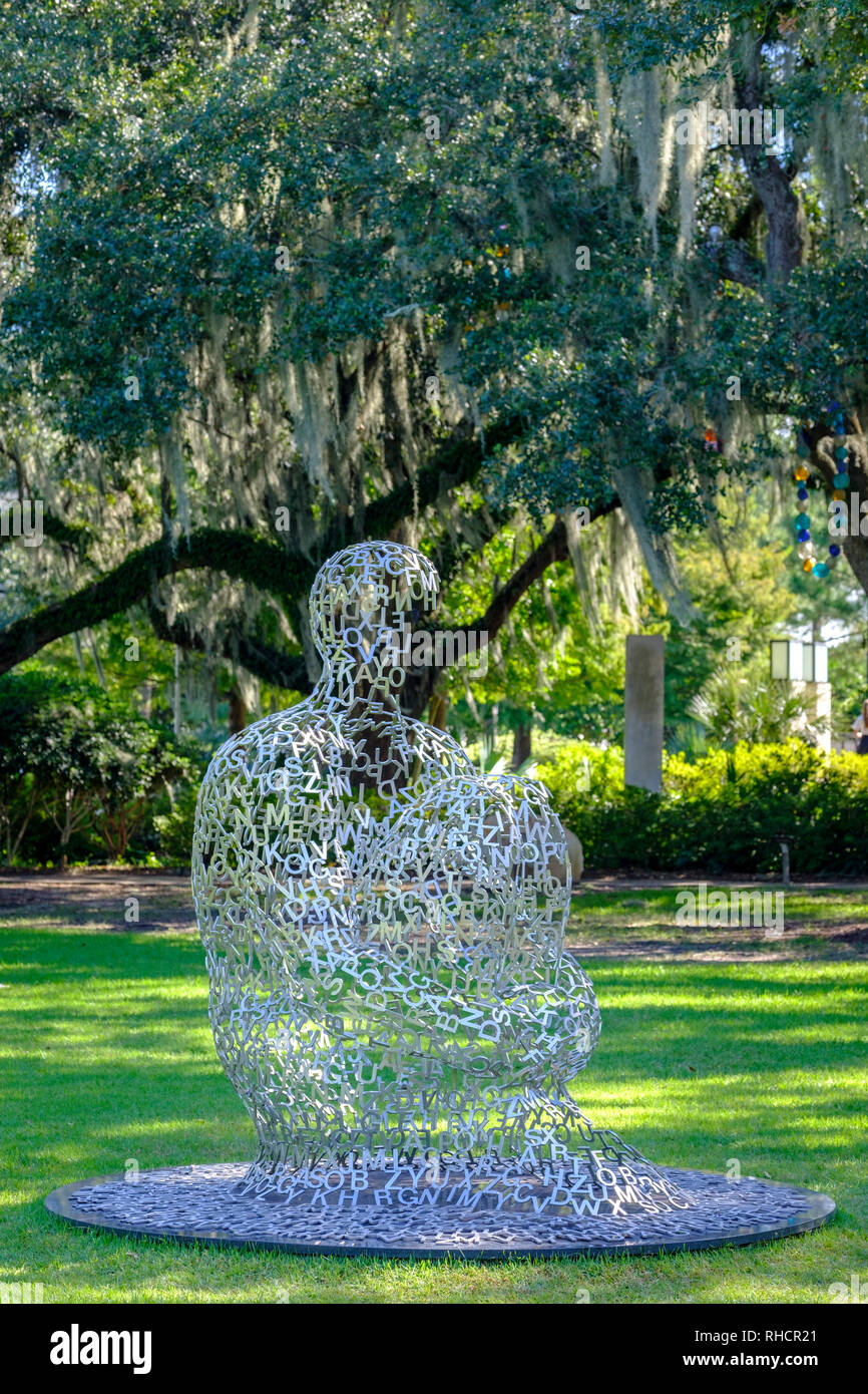 Overflow, by Spanish sculptor Jaume Plensa, New Orleans Sculpture
