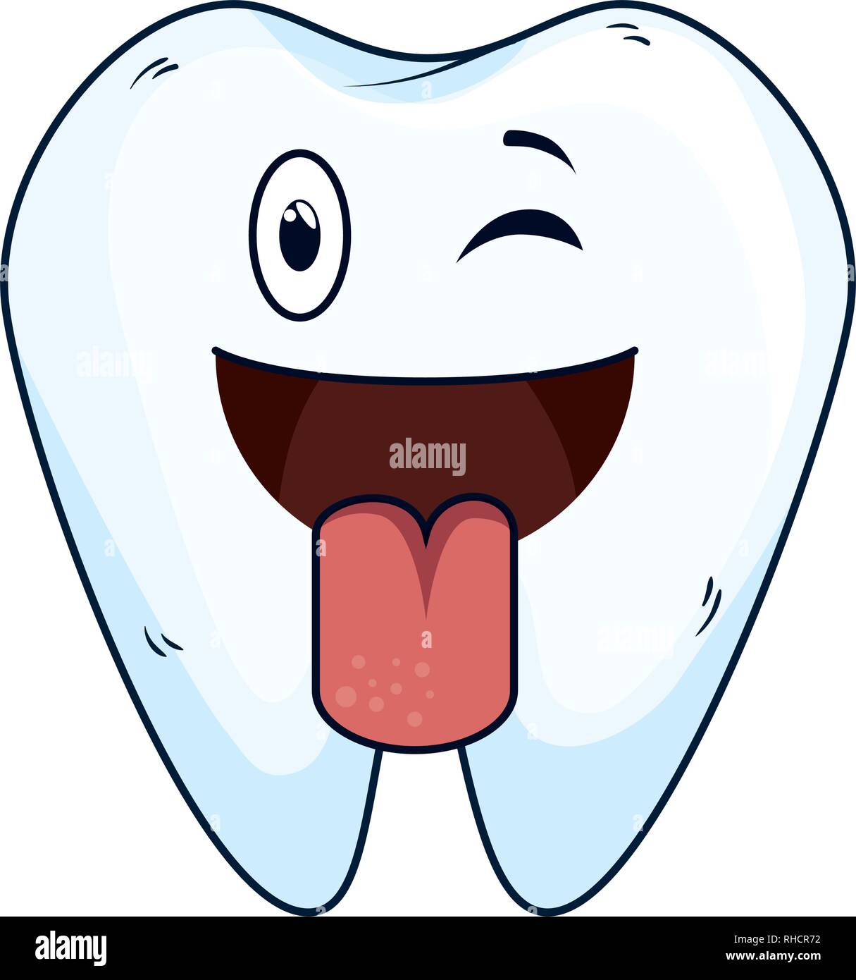 comic tooth happy kawaii character Stock Vector Image & Art - Alamy