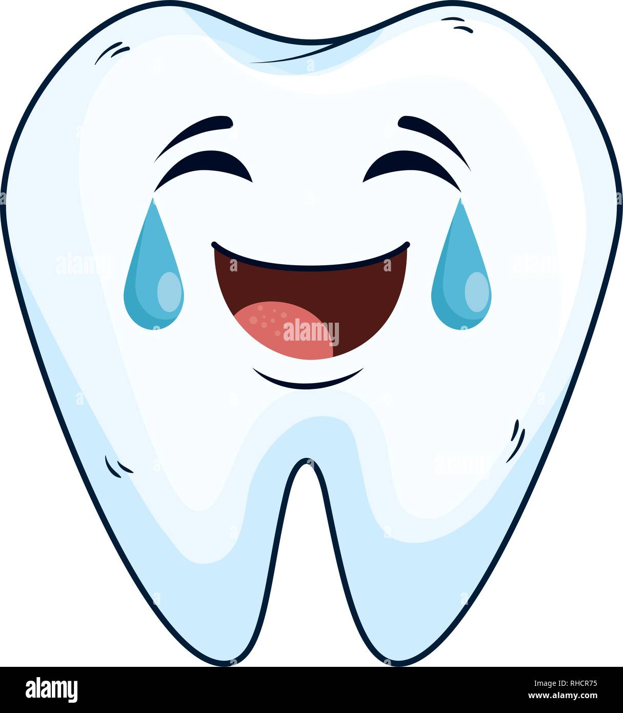 comic tooth happy kawaii character Stock Vector Image & Art - Alamy