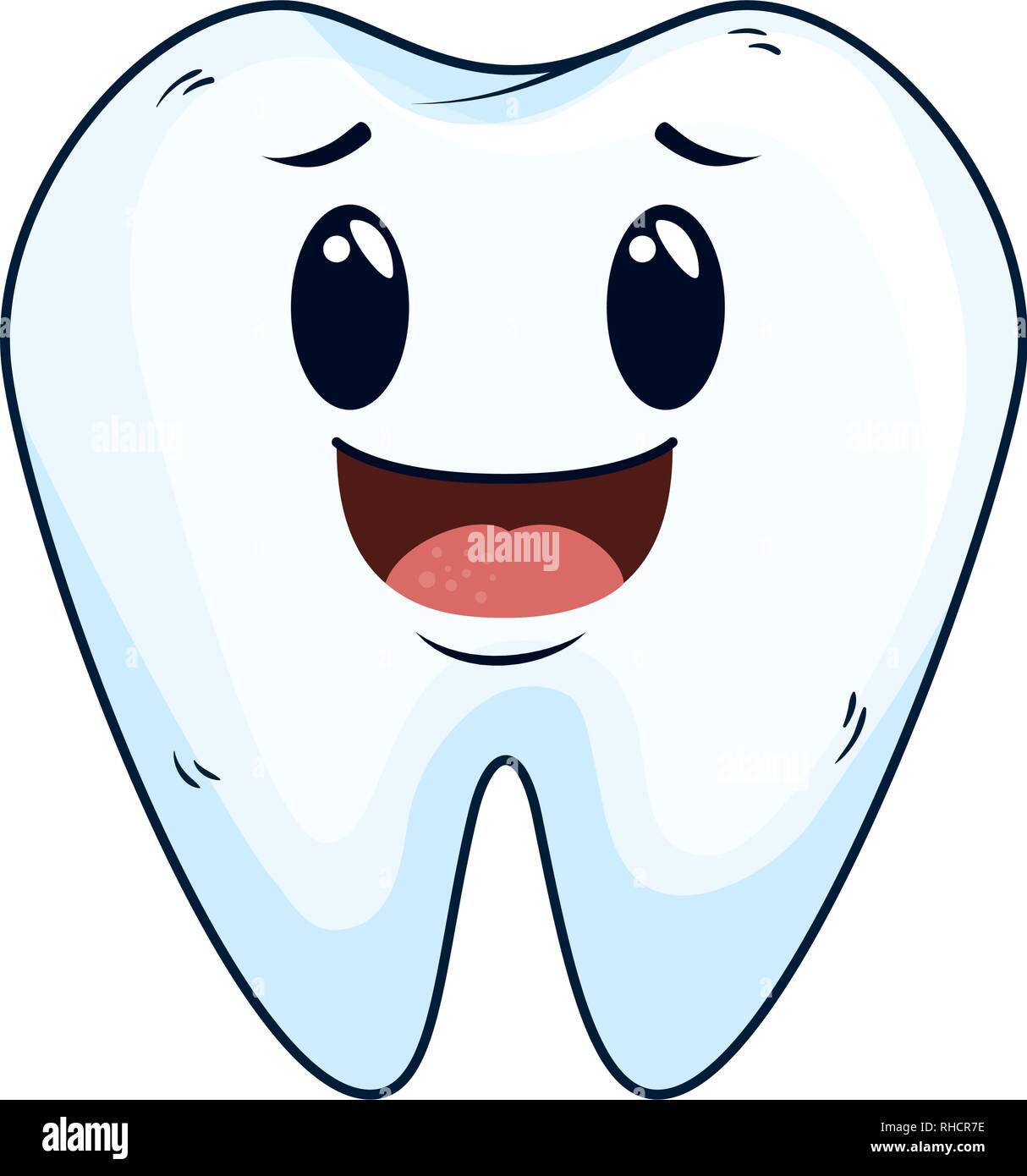 comic tooth happy kawaii character Stock Vector Image & Art - Alamy
