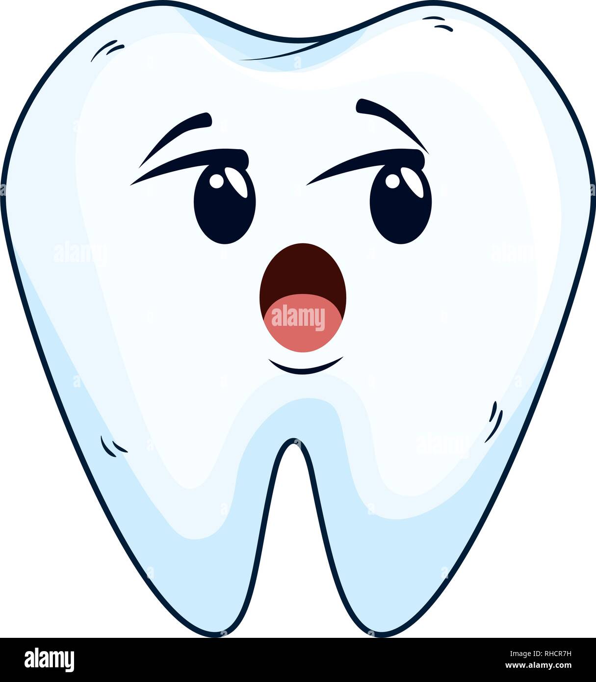 comic tooth kawaii character Stock Vector Image & Art - Alamy