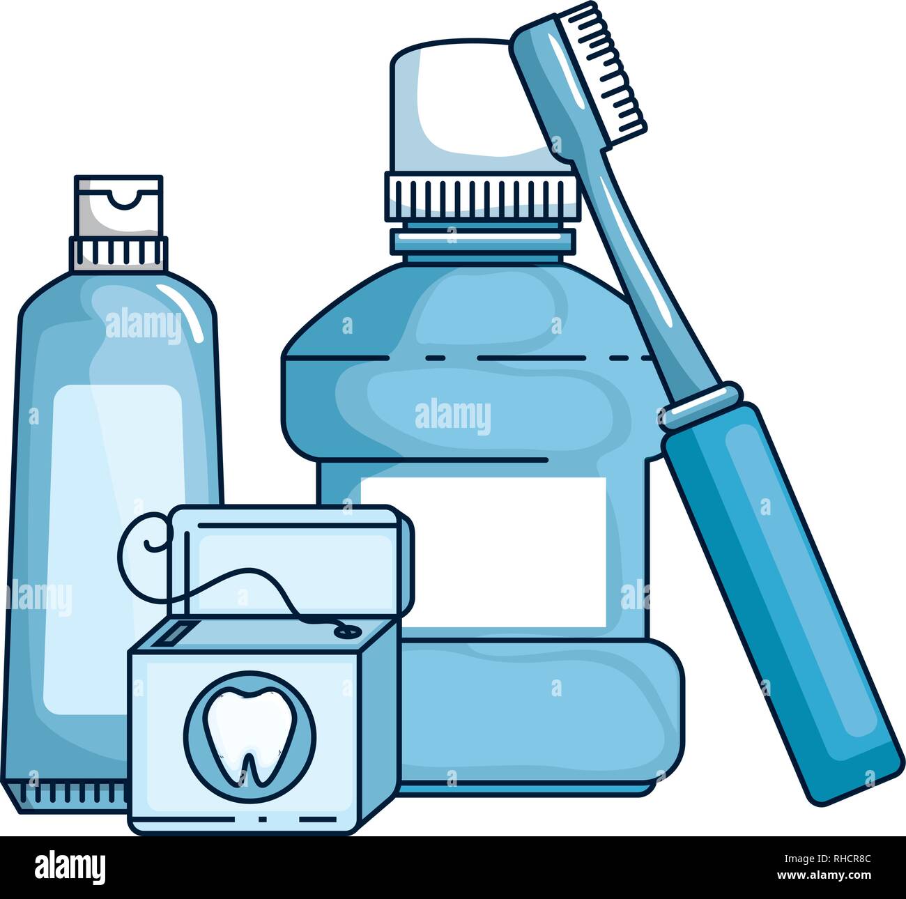 dental hygiene equipment icons Stock Vector Image & Art Alamy