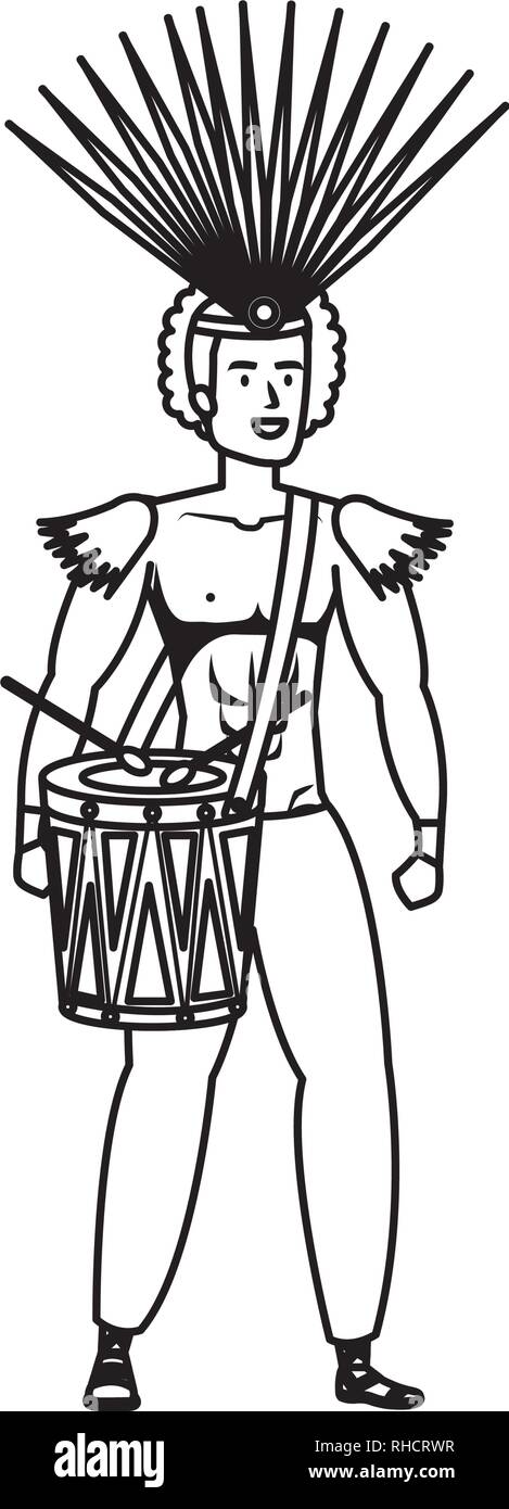 Latino cultural festival drum Stock Vector Images - Alamy