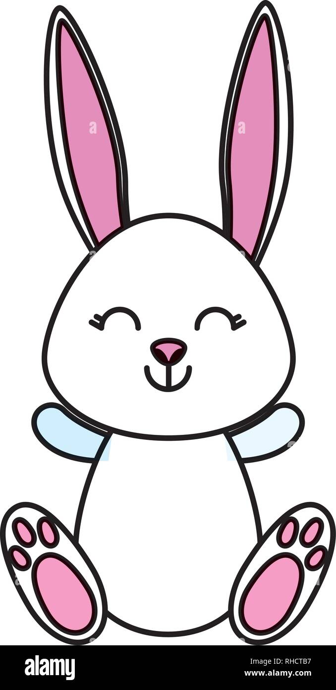 cute rabbit character icon Stock Vector Image & Art - Alamy