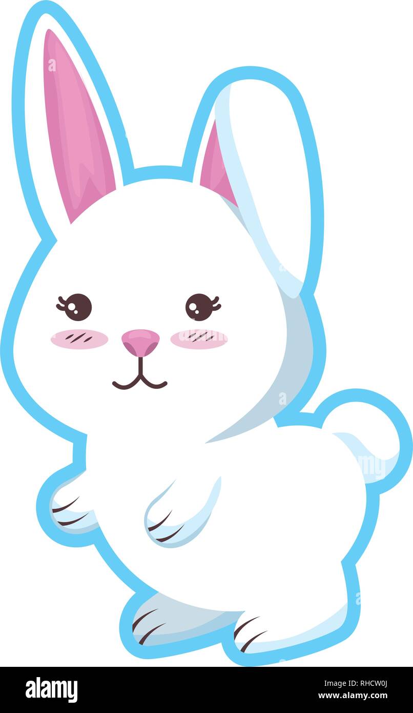 cute rabbit character icon Stock Vector Image & Art - Alamy