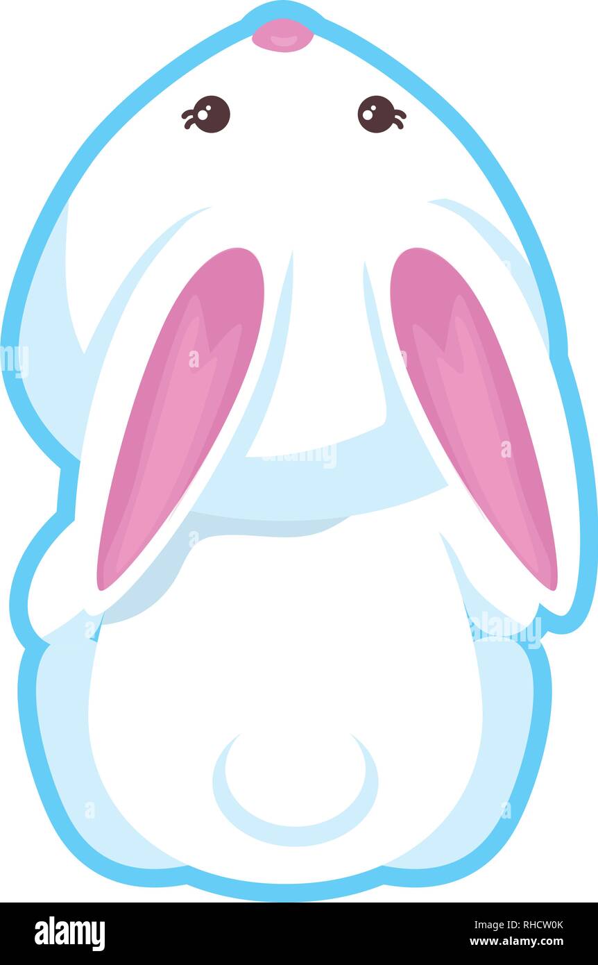 cute rabbit character icon Stock Vector Image & Art - Alamy