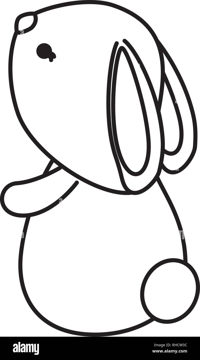 cute rabbit character icon Stock Vector Image & Art - Alamy