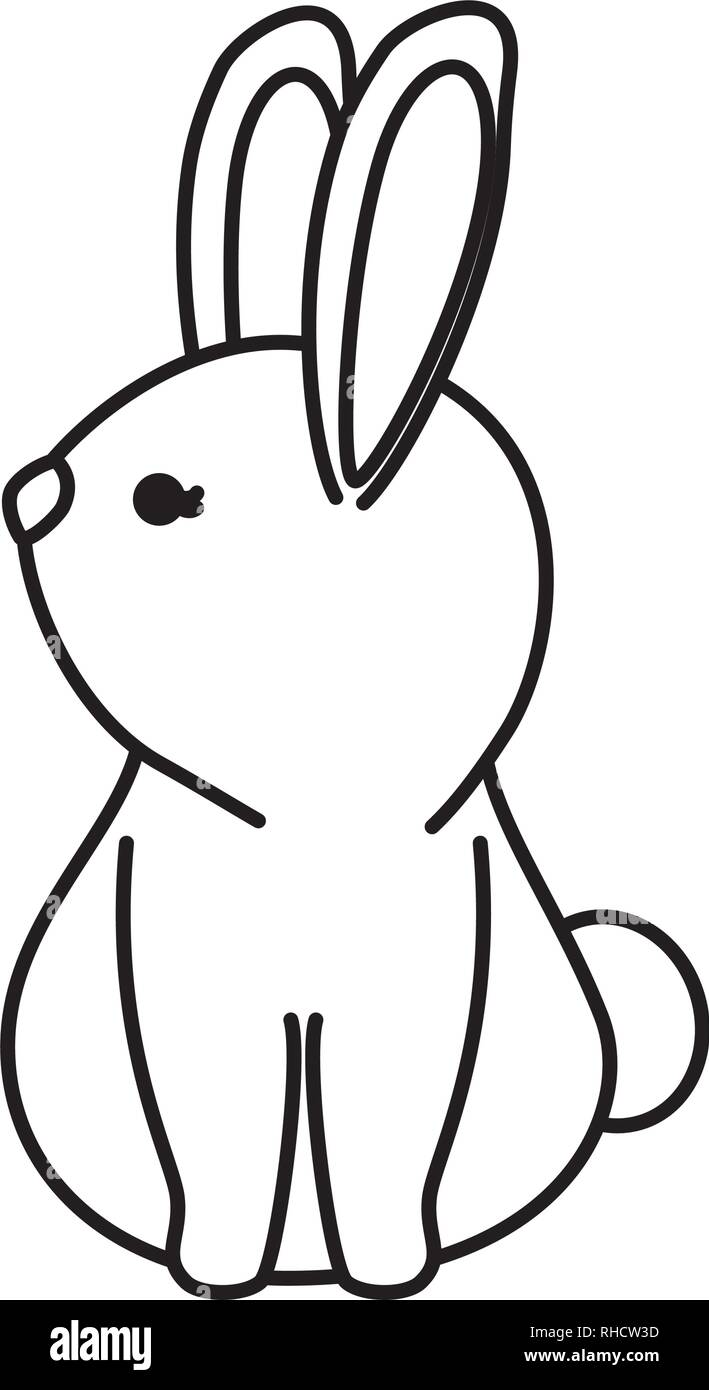 cute rabbit character icon Stock Vector Image & Art - Alamy