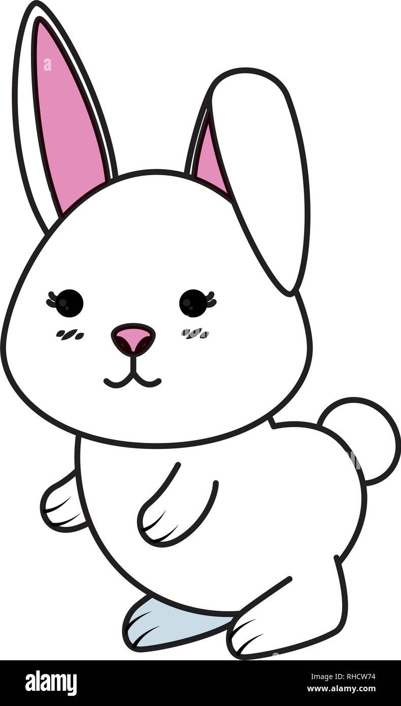 cute rabbit character icon Stock Vector Image & Art - Alamy